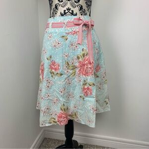 Vintage 90s Y2K Suzy Shier Floral A-Line Skirt